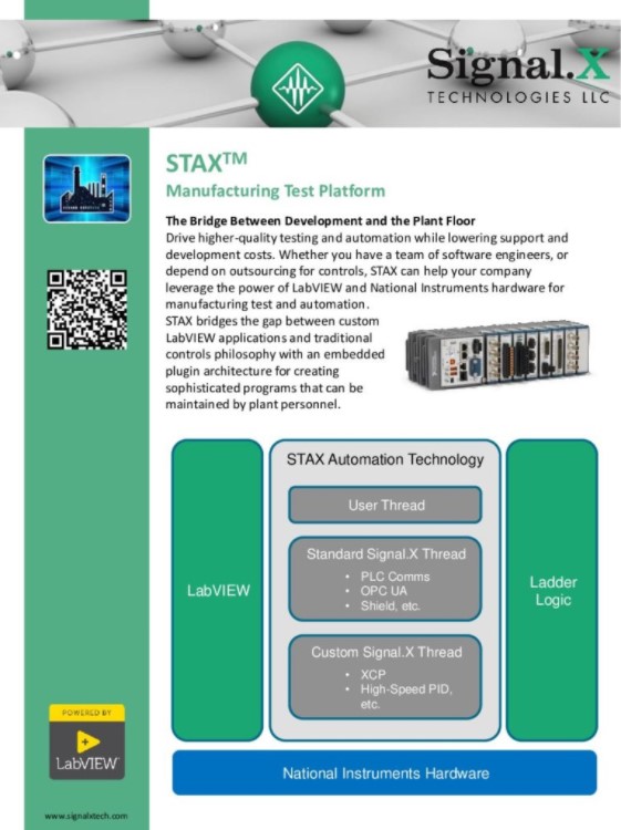 STAX One Pager Signal.X Technologies, LLC